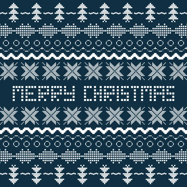 Weihnachten Hintergrund mit skandinavischen nahtlosen Muster. — Stockvektor