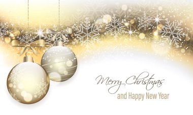 Baubles asma Noel afiş.