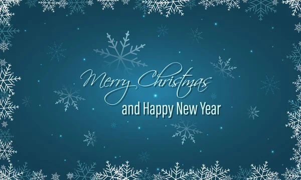 Feliz Navidad y Feliz Año Nuevo banner vectorial . — Vector de stock