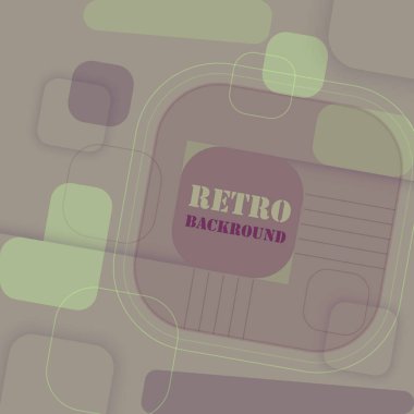 Simetrik kare desenli Retro arka plan.
