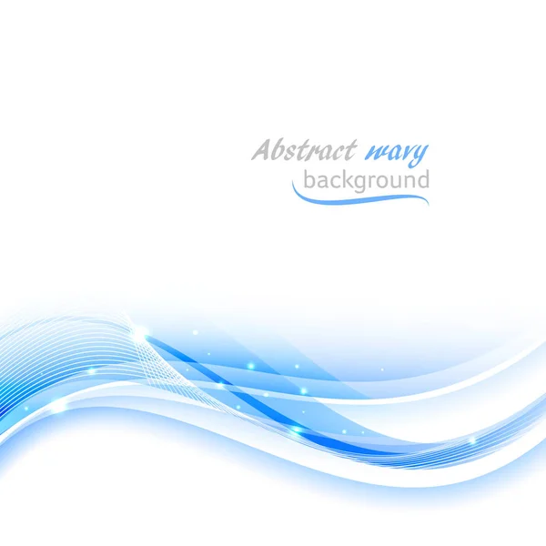 Abstract wavy vector background with glitter. — Stock Vector