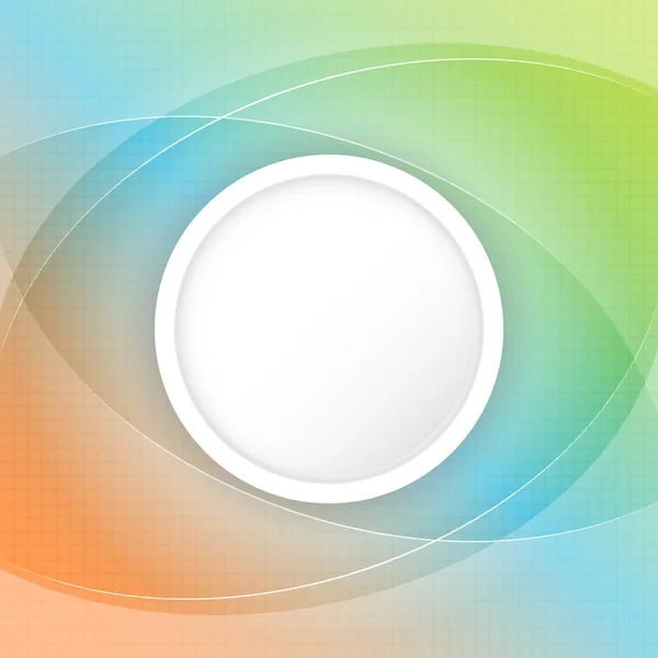 Fondo vectorial colorido abstracto con espacio circular para su contenido y cuadrícula . — Archivo Imágenes Vectoriales