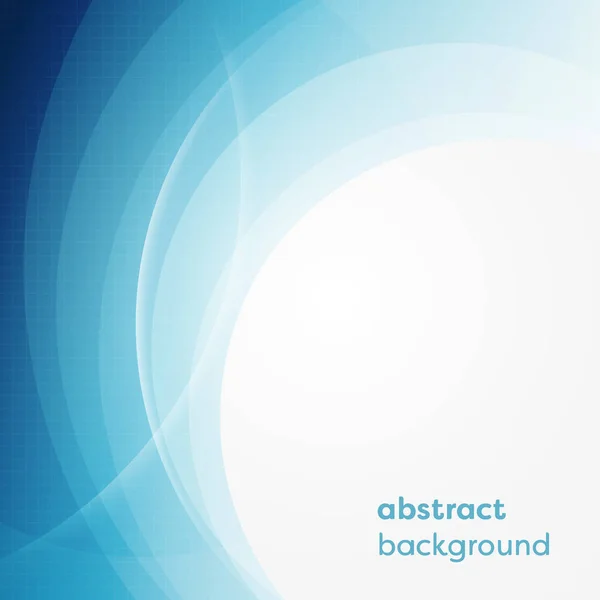 Vector business bakgrund med abstrakt cirklar och glödande linjer. — Stock vektor