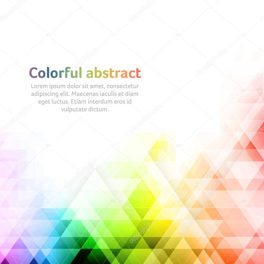 Colorful abstract vector background. Geometric shapes.