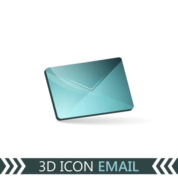 Icono 3D Email. Sobres . — Archivo Imágenes Vectoriales