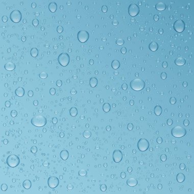 Su damla vektör gerçekçi arka plan.