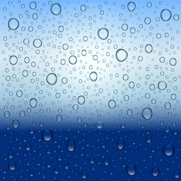 Gotas de água e chuva . —  Vetores de Stock