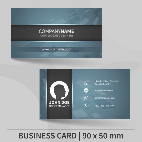 ビジネス カードのテンプレートです。印刷に適しています。ベクトル図. — ストックベクタ