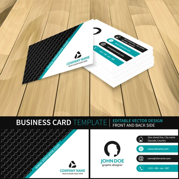 Business card design. Vector illustration. — Stock Vector