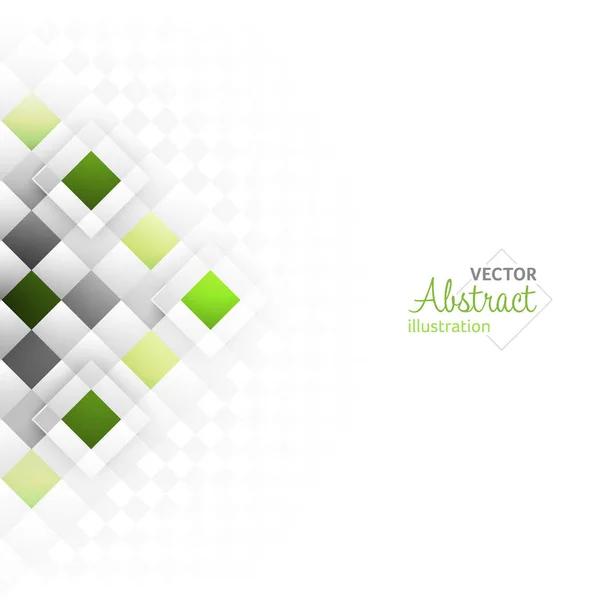 Abstrakter Hintergrund mit einem quadratischen geometrischen Muster. Vektordesign. — Stockvektor