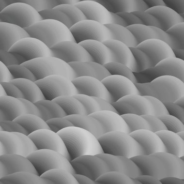 Gri tonlu tümsekler veya tepeler pürüzsüz vektör deseni