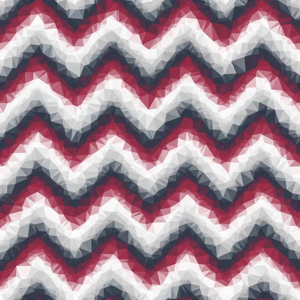 Ombre low poly crystallized chevron seamless tile — ストックベクタ