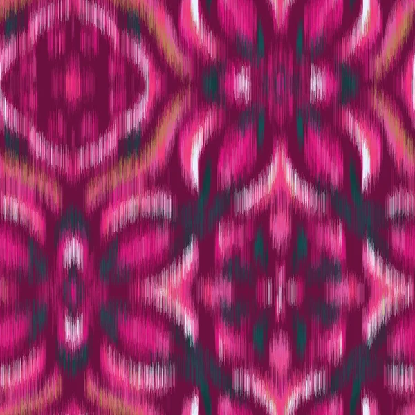 Hippi elmosódott díszített stilizált grafikus rózsaszín csempe — Stock Vector