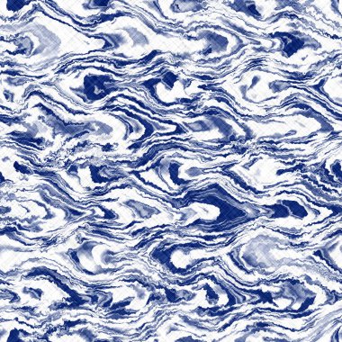 İndigo siyanotip boyalı efekt eskimiş donanma deseni