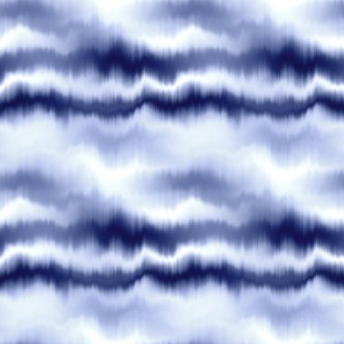 Soyut boyanmış efekt indigo mavi dikişsiz desen