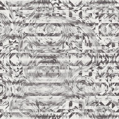 Döndürülmüş fırçalanmış gürültülü fırçalı geo dikişsiz desen