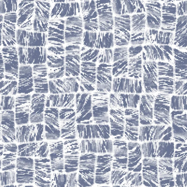 Indigo cyanotype effet teint motif marine usé — Image vectorielle