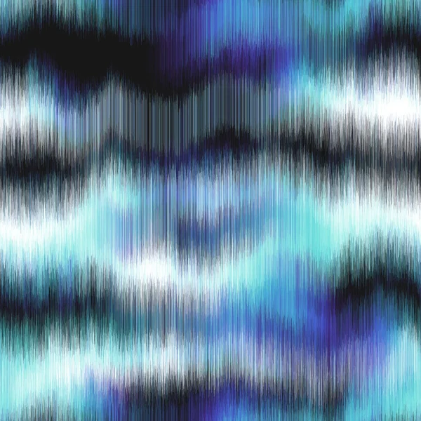 Soft blurry ikat gradient ombre seamless indigo — 스톡 벡터