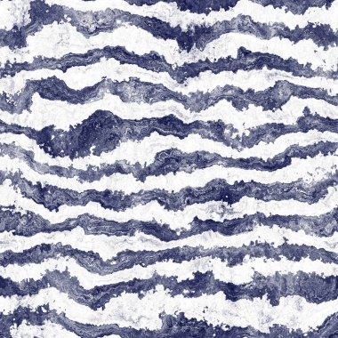 Indigo cyanotype dyed effect worn striped pattern clipart
