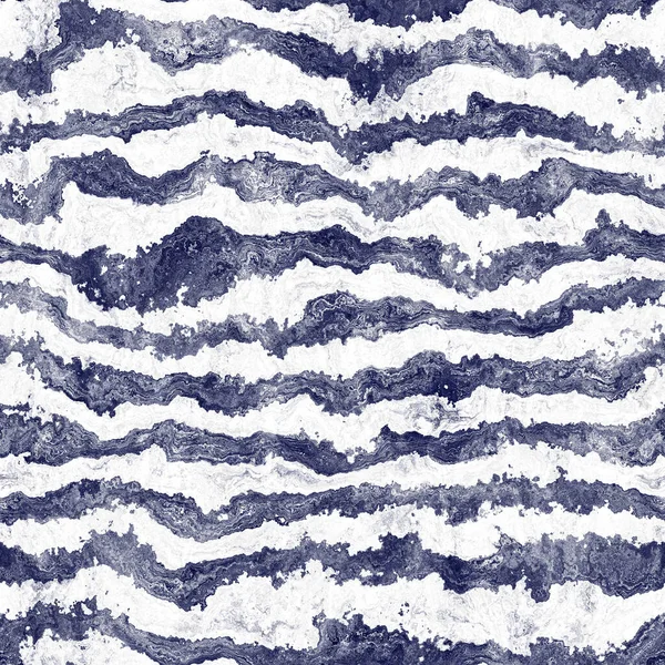 Indigo cyanotype dyed effect worn striped pattern — 스톡 사진