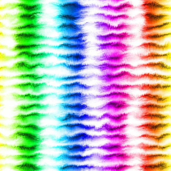 Rainbow spectrum dyed tie dye stripe pattern — Stock Photo, Image