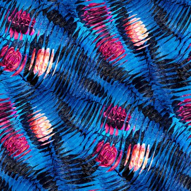 Çiçek tekno hatası sürreal çiçek desenli numune