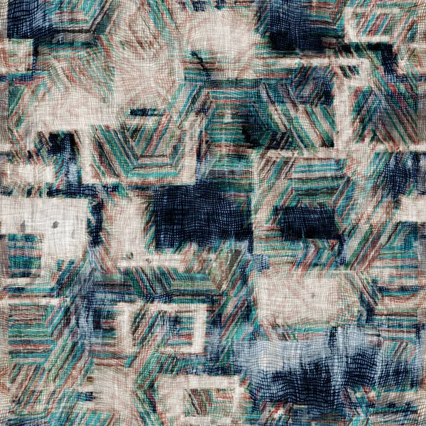 Mixed media collage aged seamless pattern swatch