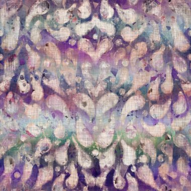 Karışık ortam kolajı yıllandırılmış pürüzsüz desen örneği