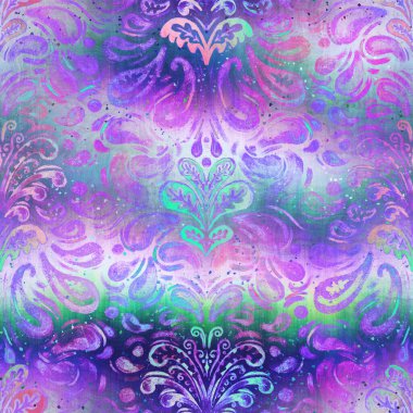 Sürreal ombre harmanlama dijital desen kumaş örtüsü