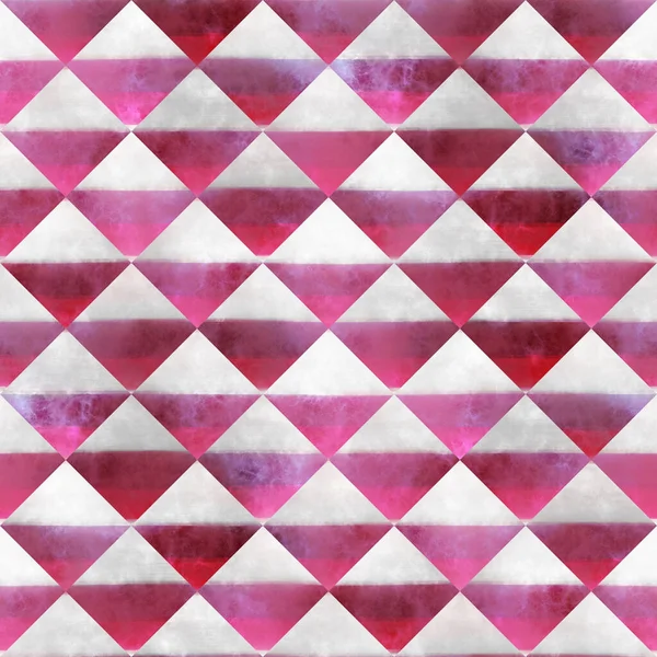 Akvarell tvätta rosa vit nautiska rand mönster — Stockfoto