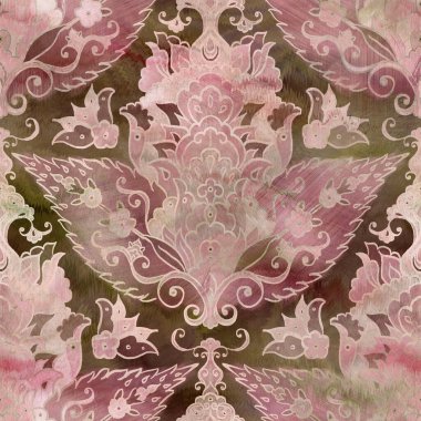 Suluboya mürekkep kanayan kumaş dokusu örneği