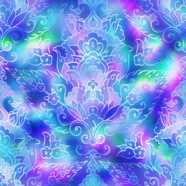 Sürreal ombre harmanlama dijital desen kumaş örtüsü