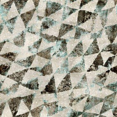 Tan ve deniz mavisi aşınmış dağınık, pürüzsüz desen