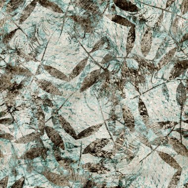 Tan ve deniz mavisi aşınmış dağınık, pürüzsüz desen