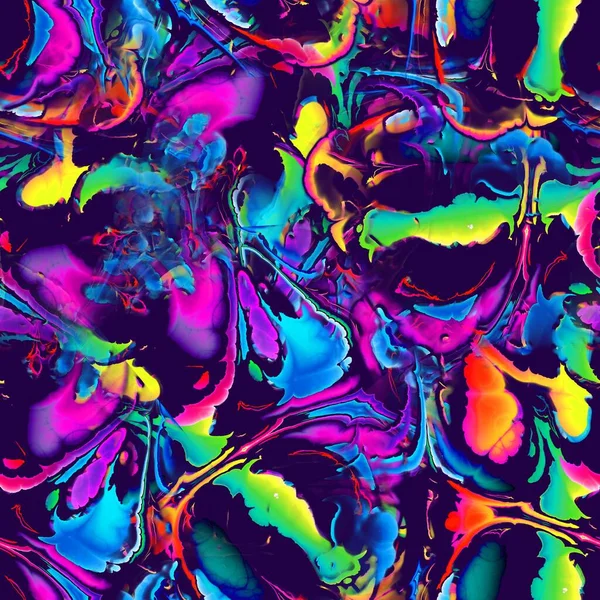 Яркие яркие капельки формы глюк бесшовный узор — стоковое фото