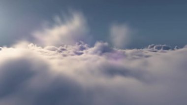 Vol au dessus des nuages - Video en boucle infinie