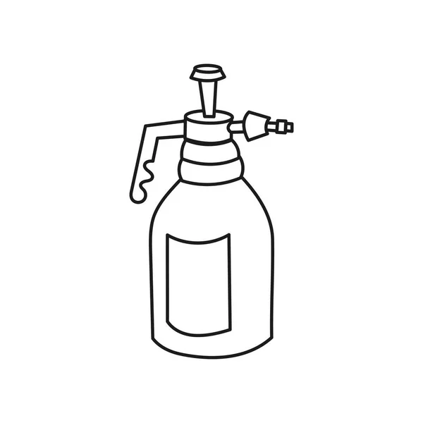 Outline spray bottle vector isolated on white background. — Stock Vector