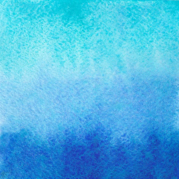 Schöne blaue Farbverlauf Aquarell Hintergrund Raster Illustration. — Stockfoto