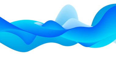 Mavi Dalga Soyut İş Arkaplanı