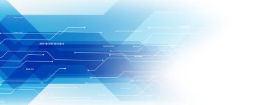 soyut mavi teknoloji iletişim konsepti vektör arkaplanı