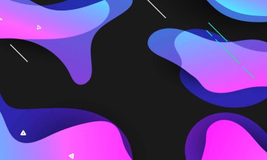 Soyut gradyanlar mavi arkaplan. renkli vektör illüstrasyonu