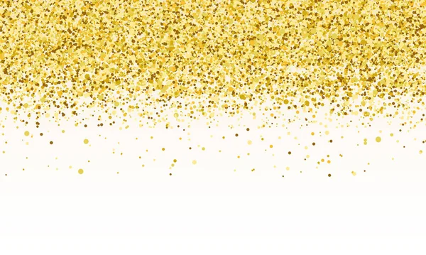 Шаблон Праздника Конфетти Золотыми Лентами Роскошные Открытки — стоковый вектор