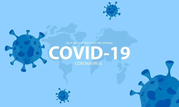 Coronavirus Corona Virus Concept Covid — Stockvector