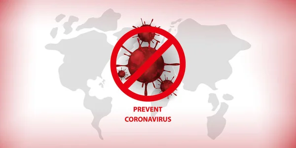 Coronavirus Corona Virüsü Konsepti Covid — Stok Vektör