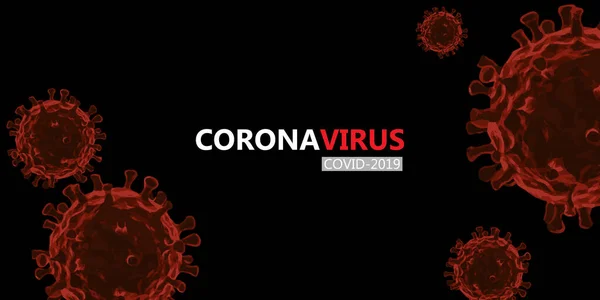 Coronavirus Corona Virus Concept Covid — Stockvector