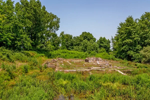 Oude ruïnes in dion, Griekenland. — Stockfoto