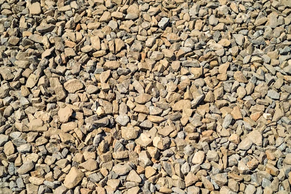 Crushed limestone aggregate — Stock Photo, Image