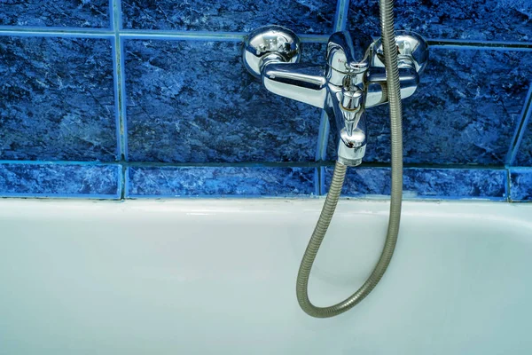 Modern chrome tap — Stock Photo, Image