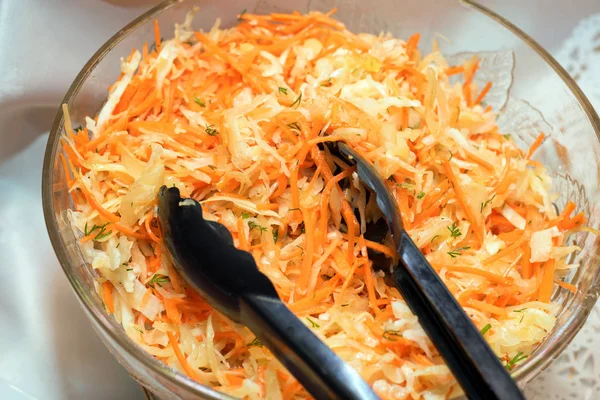 Fresh cabbage salad in bowl — Stock Photo, Image