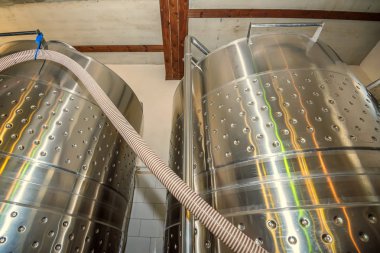 Fermentaion paslanmaz tanklar şarap üretimi için